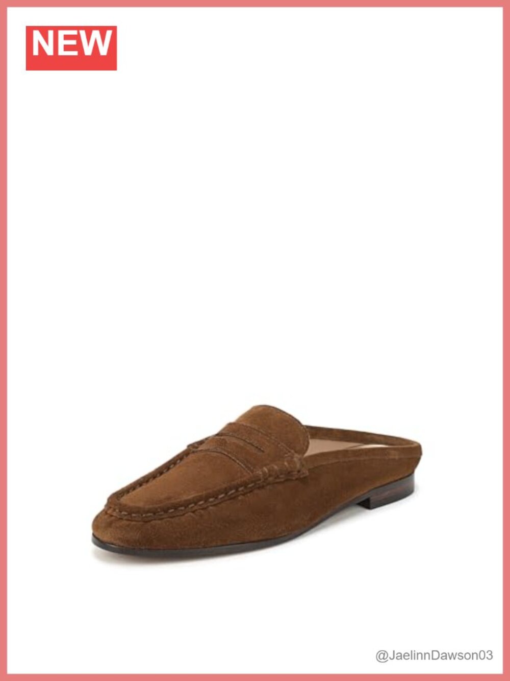 Menswear-Inspired Mules Loafers Slip-On Leather Heels 0.375"